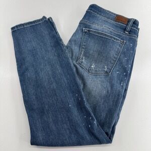 Judy Blue Relaxed Fit Jeans WOMENS Blue Distressed Cotton Denim SIZE 15/32x26